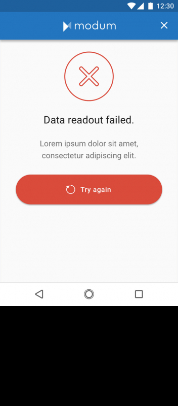 modum app fail